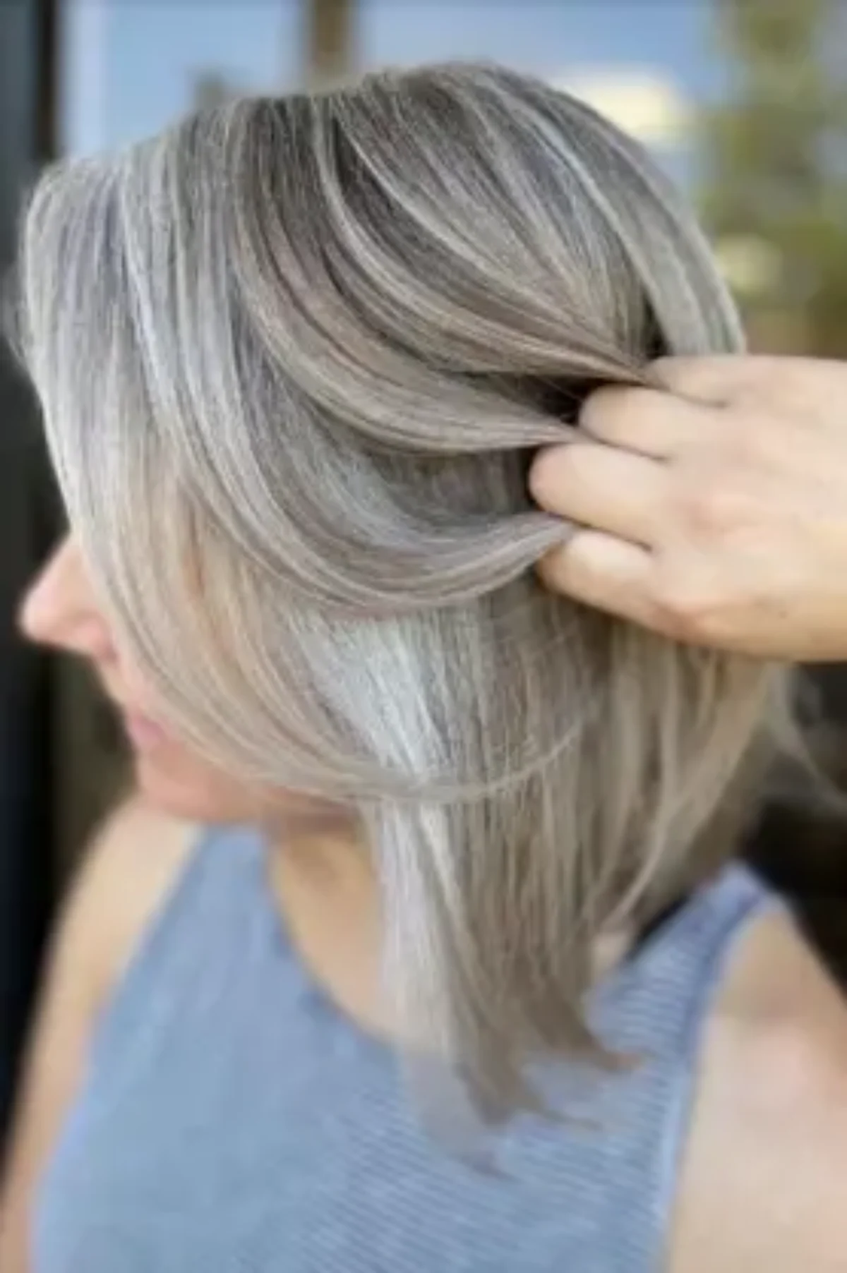 Grey Blending Hairstyles - YouTube